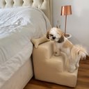Ver imagem 1 de Escadinha Pet 3 Degraus Cachorro Escada Cão Bege Suede Grace