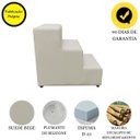 Ver imagem 3 de Escadinha Pet 3 Degraus Cachorro Escada Cão Bege Suede Grace