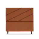 Ver imagem 1 de Cabeceira Estofada Queen Cristal 160cm Suede Terracota