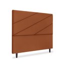 Ver imagem 2 de Cabeceira Estofada Queen Cristal 160cm Suede Terracota