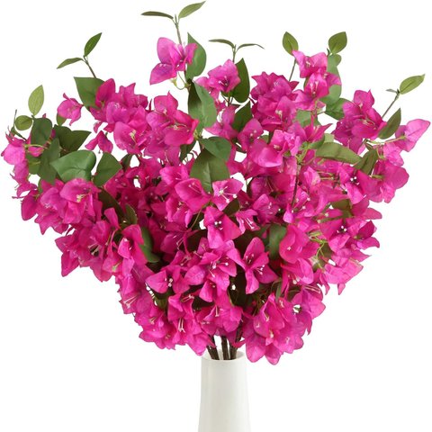 Kit 15 Galhos Flores Artificiais de Bougainville Primavera
