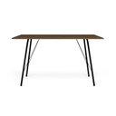 Ver imagem 2 de Mesa Sala de Jantar Paraty Preto 120x75cm Tampo Amêndoa