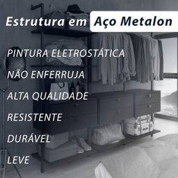 Mesa com 4 Cadeiras Industrial 1,36 Deli Pt/pt/cinz - Móveis Arapongas - 4