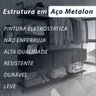 Mesa com 4 Cadeiras Industrial 1,36 Deli Pt/pt/cinz - Móveis Arapongas - 4