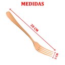 Ver imagem 3 de Jogo Garfo Faca Mesa Restaurante Inox Gold Rose Kit 12 Peças
