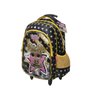 Mochila Rodinhas Escolar Infantil Lol Surprise Alto Relevo Preta - 1