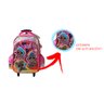 Mochila Rodinhas Escolar Infantil Lol Surprise Alto Relevo Rosa - 5