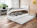 Ver imagem 1 de Cama Bau Solteiro Larissa Branco com Cama Auxiliar Dani Framar