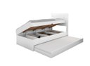 Ver imagem 2 de Cama Bau Solteiro Larissa Branco com Cama Auxiliar Dani Framar