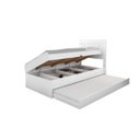 Ver imagem 2 de Cama Bau Solteiro Larissa Branco com Cama Auxiliar Dani Framar