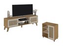 Ver imagem 1 de Conjunto para Sala com Rack e Buffet Charlotte Artely