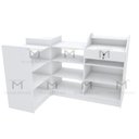 Ver imagem 2 de BALCÃO CAIXA VITRINE M313.B 100% MDF (EXPOSITOR, LOJA) MUNDI MOVEIS