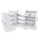 Ver imagem 4 de BALCÃO CAIXA VITRINE M313.B 100% MDF (EXPOSITOR, LOJA) MUNDI MOVEIS