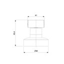 Ver imagem 2 de Acabamento de Registro para Base Deca 1/2, 3/4, 1 Flow Preto Matte Celite Cód. B5016f3r00