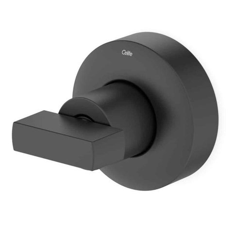 Acabamento de Registro para Base Deca 1/2, 3/4, 1 Flow Preto Matte Celite Cód. B5016f3r00