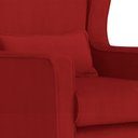 Ver imagem 4 de Poltrona Decorativa Aurora Balanço Vovo Suede Vermelho - Fm