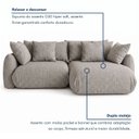 Ver imagem 7 de Sofá Cama Modular Orgânico Retrátil 4 Lugares com Almofadas 240cm Malibu
