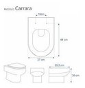 Ver imagem 7 de Tampa de Vaso Sanitário Laqueado Carrara P/Deca Preto Fosco