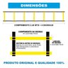 Kit Funcional Escada + Corda + 10 Pratos + 10 Cones Treino - 5