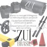 Kit Funcional Escada + Corda + 10 Pratos + 10 Cones Treino - 10