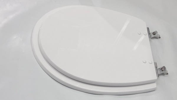 Tampa de Vaso Sanitário Poliéster Village Bco para Deca Clean - 2