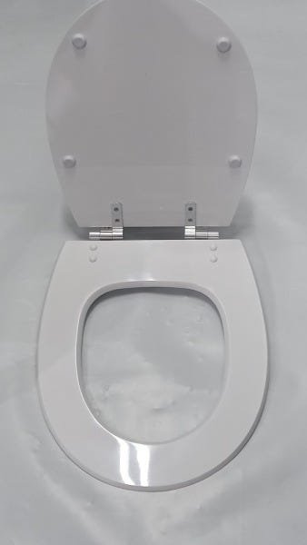 Tampa de Vaso Sanitário Poliéster Village Bco para Deca Clean - 4