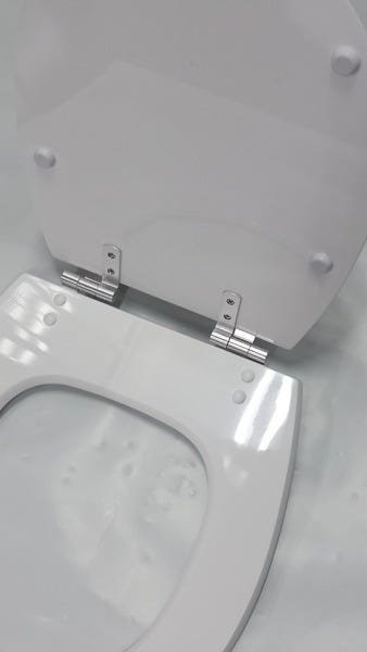 Tampa de Vaso Sanitário Poliéster Village Bco para Deca Clean - 3