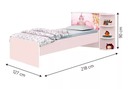 Ver imagem 4 de Cama Bau Liz Solteiro Princesas com Cama Auxiliar Ja Moveis