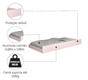 Ver imagem 7 de Cama Bau Liz Solteiro Princesas com Cama Auxiliar Ja Moveis