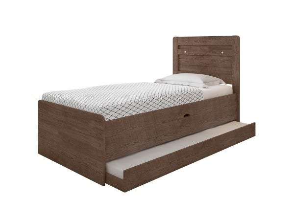 Cama Bau Solteiro Larissa Chocolate com Cama Auxiliar Dani Framar - 4