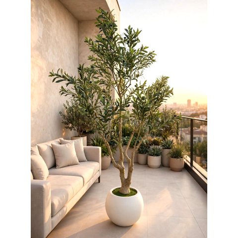 Árvore Oliveira Artificial Planta Premium Realista com 2.50m.
