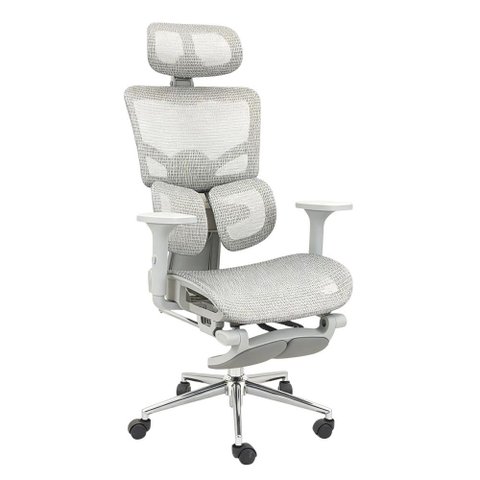Cadeira de Escritório Diretor Giratória Ergonômica Mix Cor Cinza - Sallar Home