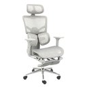 Ver imagem 1 de Cadeira de Escritório Diretor Giratória Ergonômica Mix Cor Cinza - Sallar Home