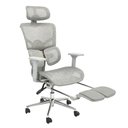 Ver imagem 6 de Cadeira de Escritório Diretor Giratória Ergonômica Mix Cor Cinza - Sallar Home
