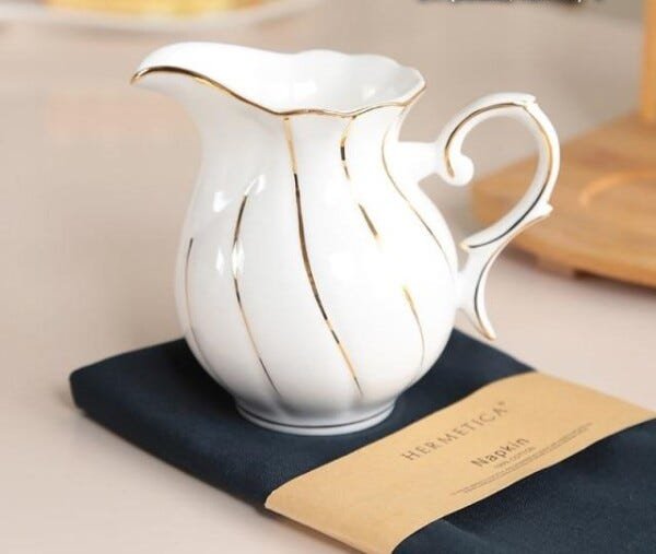 Conjunto De Chá e Café Estilo Britânico Porcelana Chinesa Bule Xícara  Colher Com Bandeja 10 Peças