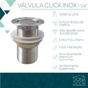 Ver imagem 5 de Válvula Click 1 1/4 Inox Ralo Pia Banheiro Cuba Pia 40mm Antiodor