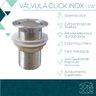 Válvula Click 1 1/4 Inox Ralo Pia Banheiro Cuba Pia 40mm Antiodor - 5