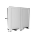 Ver imagem 4 de Armário Aéreo Cozinha 80 cm Grazi 2 Portas 1 Prateleiras Branco - Tecno Mobili