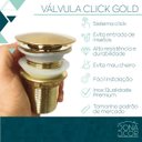 Ver imagem 5 de Válvula Dourada Gold Ouro Click 1 1/4 Banheiro Ralo Pia