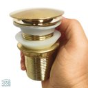 Ver imagem 6 de Válvula Dourada Gold Ouro Click 1 1/4 Banheiro Ralo Pia