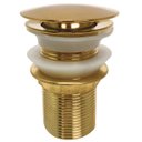 Ver imagem 1 de Válvula Dourada Gold Ouro Click 1 1/4 Banheiro Ralo Pia