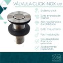 Ver imagem 5 de Válvula Click 7/8 Inox Ralo Pia Banheiro Lavatório Cuba