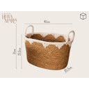 Ver imagem 2 de Cesto Organizador Decorativo em Fibra Natural Algodão Grande