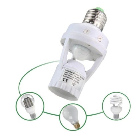 Soquete Lâmpada Bocal E27 com Sensor De Movimento