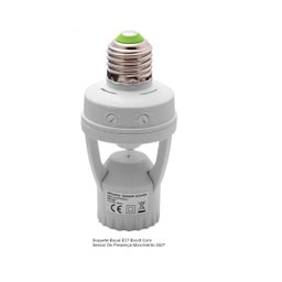 Soquete Lâmpada Bocal E27 com Sensor De Movimento - 3