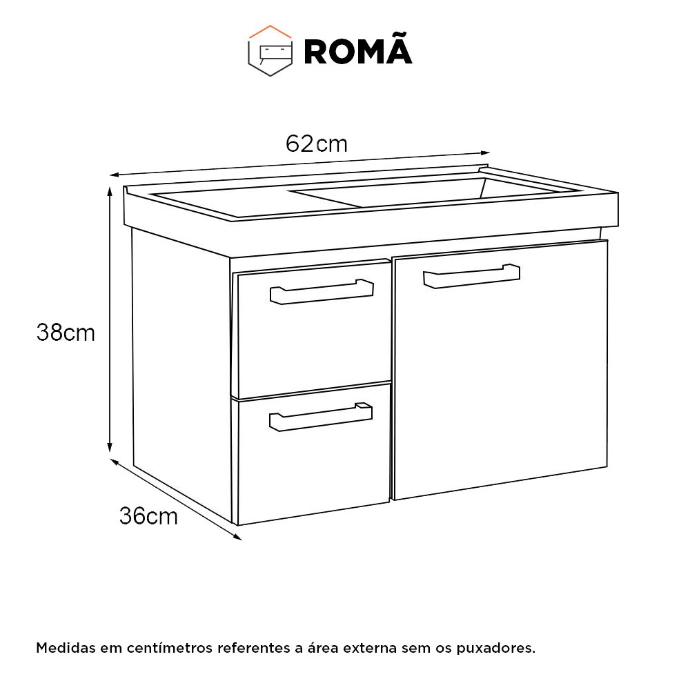 Gabinete para Banheiro em Aço Romã Preto - Cozimax - 7