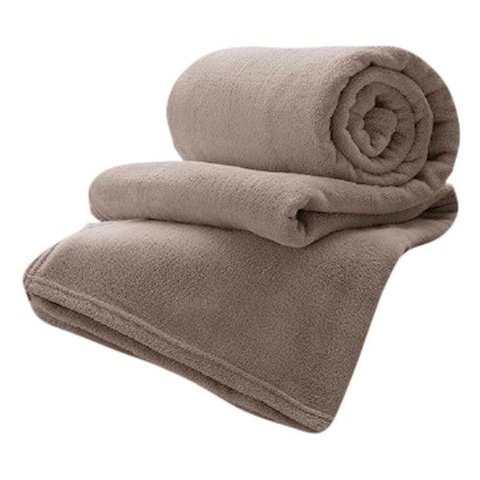 Manta Celta Casal 180x200cm Bege - Corttex