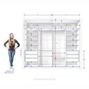 Ver imagem 3 de Guarda-Roupa Casal 2 Portas de Correr com Espelho Branco Ártico - Imperador Plus/Zanzini