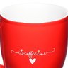 Caneca  L'amour em Porcelana Vermelha 300ml - 4