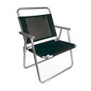 Ver imagem 1 de Cadeira Praia Oversize Aluminio Preta Mor